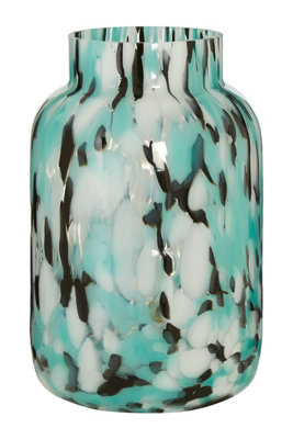 Orsina Calla Medium Speckle Effect Glass Vase from B&Q