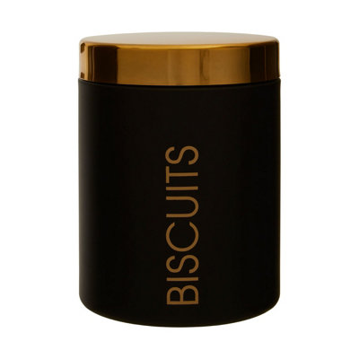 Premier Housewares Black Maison By Premier Liberty Enamel Biscuit Canister - Single Canister