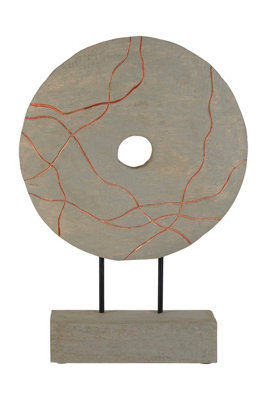 Orsina Vena Round Wooden Sculpture from B&Q