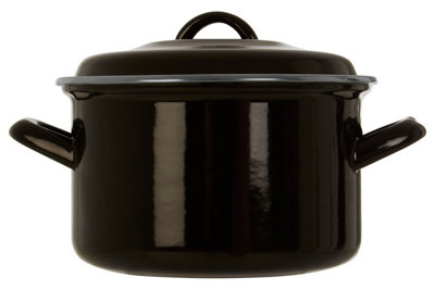 Orsina Porter Small Black Casserole Dish from B&Q