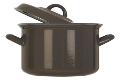 Orsina Porter Medium Grey Casserole Dish from B&Q