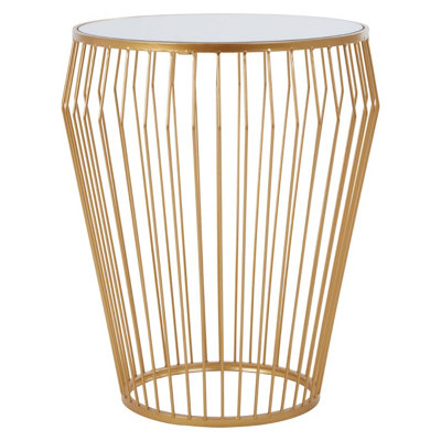 Premier Housewares Gold Interiors By Premier Avantis Round Side Table