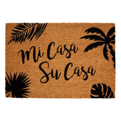 Orsina 'mi Casa Su Casa' DoormatWelcoming Coir Mat With Spanish Greeting And Pvc BackingDurable from B&Q