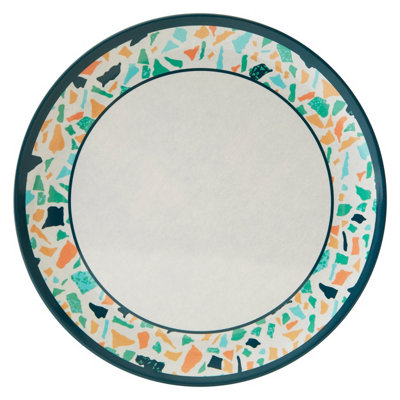 Orsina Assorted Terrazzo Dinner PlateDurably Constructed Round PlateVersatile Patterned PlateFood Plate from B&Q