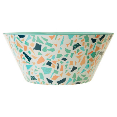 Orsina Assorted Terrazzo Salad BowlDurably Constructed Round BowlVersatile Patterned BowlSturdy Picnic Bowl from B&Q
