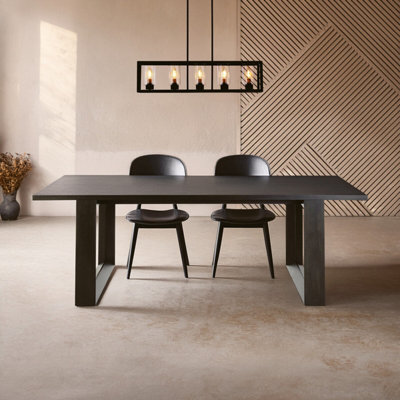 Orsina Dining Table In Oak Veneer,modern Kitchen Table,decorative Table,luxe Lounge Table,garden Table For Patio from B&Q