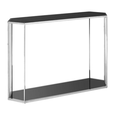 Premier Housewares Piermount Silver Frame Console Table from B&Q