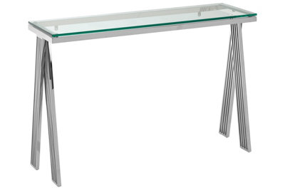 Premier Housewares Piermount Clear Glass Console Table from B&Q