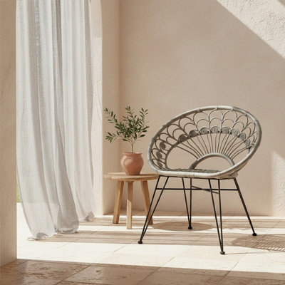 Orsina Manado Grey Rattan Chair from B&Q