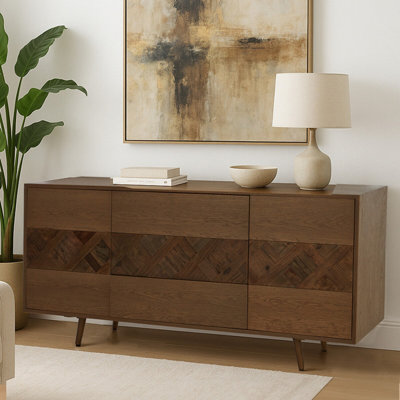 Orsina Spacious Brown SideboardQuality Crafted Sideboard For LivingroomVersatile Design Mid Century Sideboard from B&Q