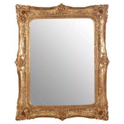 Orsina Timeless Gold Baroque Style Wall MirrorNeoclassical Hallway Mirror For LivingroomElegant Modern Mirror from B&Q
