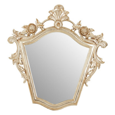 Orsina Versatile Champagne Finish Tapered Wall MirrorElegant Hallway Mirror For BedroomFunctional Lounge Mirror from B&Q
