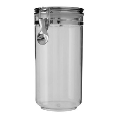 Orsina Elegant Retro Design Jar With Silver Lid 1100 MlDurable Glass Jar With LidSleek Airtight Storage Jar from B&Q