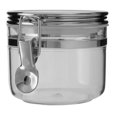 Orsina Elegant Retro Design Jar With Silver Lid 450 MlDurable Glass Jar With LidSleek Airtight Storage Jar from B&Q