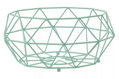 Orsina Geometric Green Fruit Basket With Ball FeetFunctional Design Unique Fruit BasketDurable Fruit Basket from B&Q