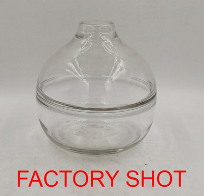 Orsina Optik Clear Modern Glass Vase from B&Q