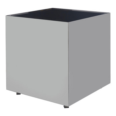 Orsina Carlox Square Chrome Finish Side Table from B&Q