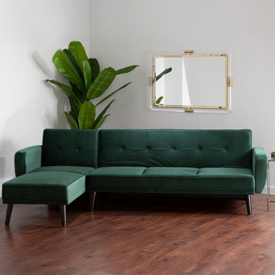 Orsina Serene 3 Seat Green Sofa Bed from B&Q