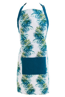 Orsina Winter Palm ApronTropical-Inspired Palm Leaf Print With Adjustable Neck StrapShields Clothing From from B&Q