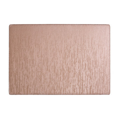 Orsina Set Of Four Rectangular PlacematsContemporary Heat Resistant Dining MatsStylish Faux Leather from B&Q