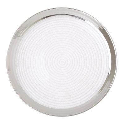 Orsina Ida 27Cm Embossed Coupe Dinner Plate from B&Q