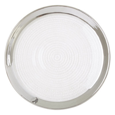 Orsina Ida 21Cm Embossed Coupe Side Plate from B&Q