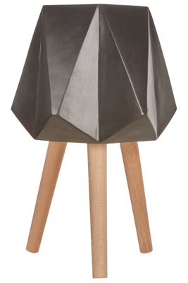 Orsina Darnell Black Multifaceted Planter62Cm from B&Q