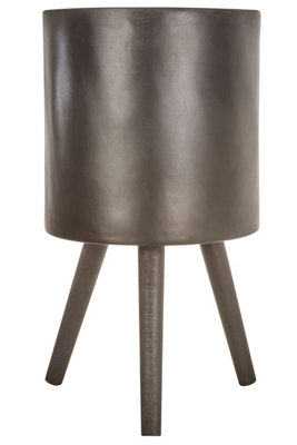 Orsina Darnell Large Black Finish Planter from B&Q