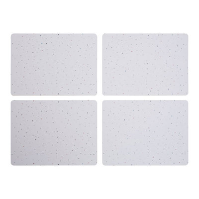 Orsina Set Of Four PlacematsContemporary Heat Resistant Dining MatsStylish Speckled Design Tableware from B&Q