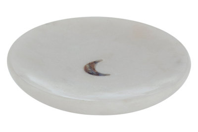 Orsina Marella White Marble Trinket Dish from B&Q