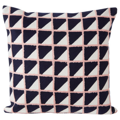 Orsina Grid Design Throw Cushion from B&Q