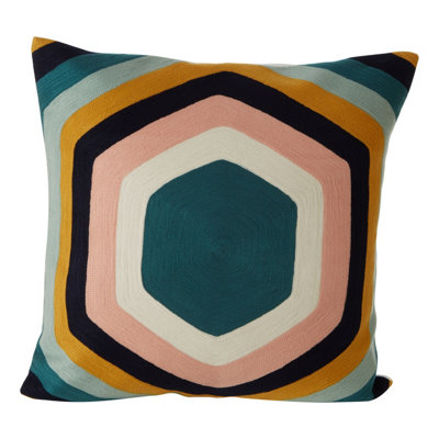 Orsina Hexagonal Design Cushion from B&Q