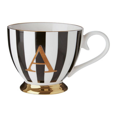 Orsina Personalized Duchess A Letter Monogram MugRegal Design Coffee Mug For KitchenDurable Mug For Breakfast from B&Q