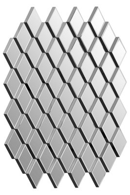 Orsina Reva Wall MirrorClearGreyGlassWood from B&Q