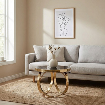 Orsina Ragusa Round Coffee Table from B&Q
