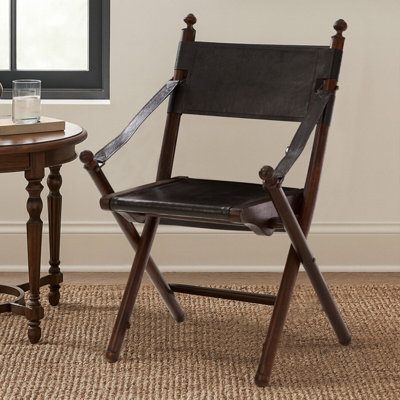 Orsina Timeless Design Teak And Black Folding ChairVersatile Garden Chair For OutdoorSpace Saving Camping Chair from B&Q