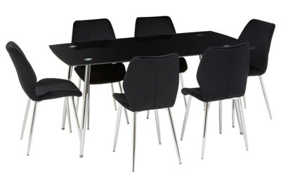 B&Q -  Durable Rectangular Dining SetSpace Saving Design Dining SetComfortable Small Dining Set For House