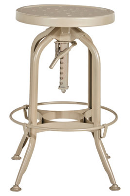 Orsina Grange Gator Champagne Finish Adjustable Stool from B&Q