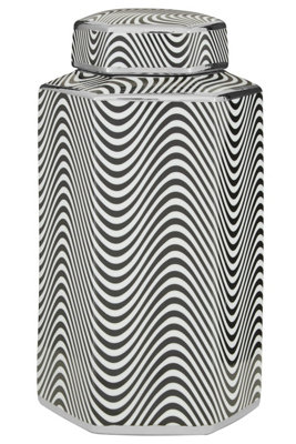 Orsina Small White Ceramic Jar from B&Q