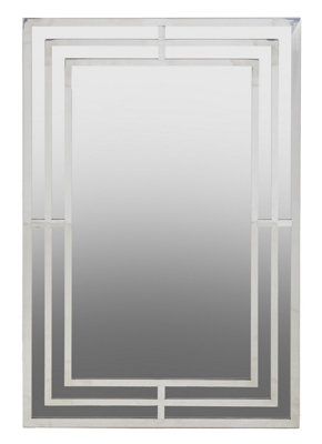 Orsina Silver Frame Wall Mirror from B&Q