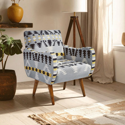 Premier Housewares Cefena Multicolour Fabric Chair