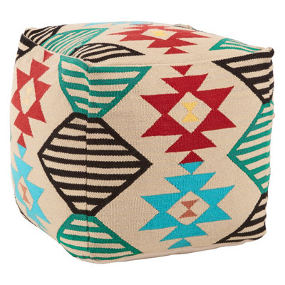Orsina Cefena Multicolour Pouffe from B&Q