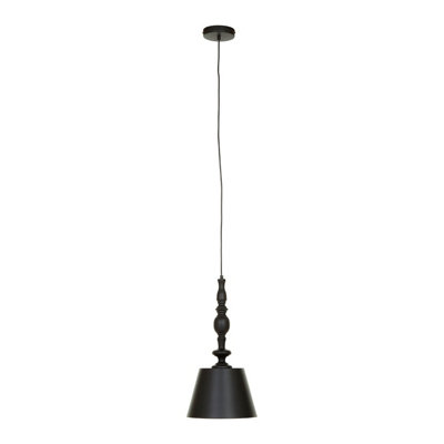 Orsina Matte Black Ceiling PendantDome Suspension Light With Adjustable CordLightweight Iron Hanging Lamp from B&Q