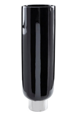 Orsina Callie Black And Silver Large Pedestal Vase. from B&Q