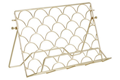 Orsina Vertex Deco Matte Gold Cook Book Stand from B&Q