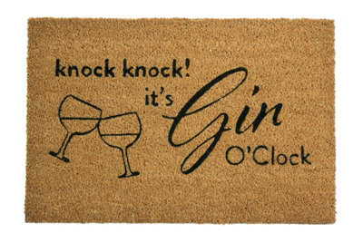 Orsina Filta Gin O Clock Doormat from B&Q