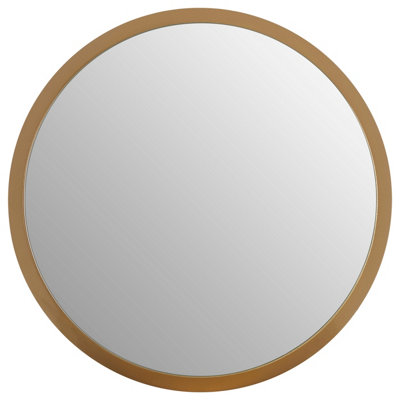 Orsina Athena Small Round Wall Mirror With Gold Frame from B&Q