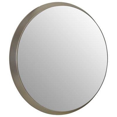 Orsina Athena Discus Silver Wall Mirror from B&Q