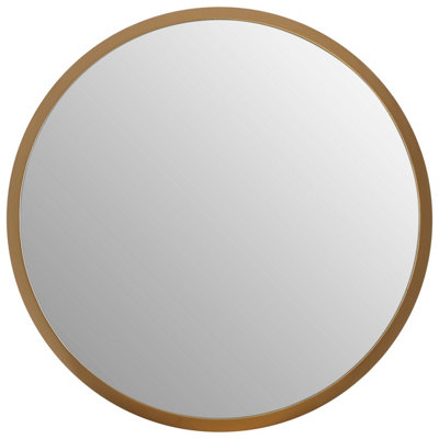 Orsina Athena Medium Round Wall Mirror With Gold Frame from B&Q
