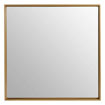 Orsina Ando Medium Square Gold Finish Wall Mirror from B&Q